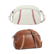 Load image into Gallery viewer, Baseball shaped shoulder bag