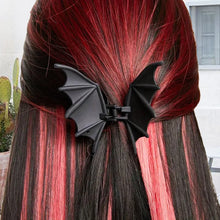 Load image into Gallery viewer, Matte Black Bat Hair Claw