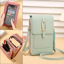 Load image into Gallery viewer, Crossbody Touch Screen Phone Bag