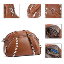 Load image into Gallery viewer, Baseball shaped shoulder bag