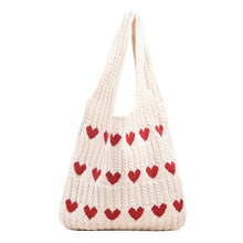 Load image into Gallery viewer, Knitted Love Tote Bag