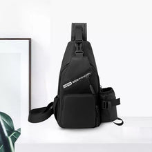 Load image into Gallery viewer, Men's Leather Film Water Bottle Chest Bag