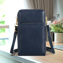 Load image into Gallery viewer, Three-layer Zipper Multifunctional Mobile Phone Bag
