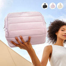 Load image into Gallery viewer, Large Wide-open Travel Makeup Bag