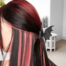 Load image into Gallery viewer, Matte Black Bat Hair Claw