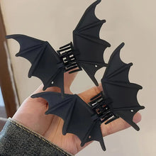 Load image into Gallery viewer, Matte Black Bat Hair Claw