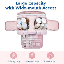 Load image into Gallery viewer, Large Wide-open Travel Makeup Bag