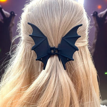 Load image into Gallery viewer, Matte Black Bat Hair Claw
