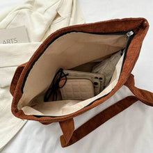 Load image into Gallery viewer, Corduroy Tote Bag
