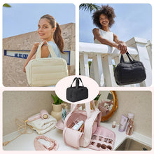 Load image into Gallery viewer, Large Wide-open Travel Makeup Bag