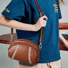 Load image into Gallery viewer, Baseball shaped shoulder bag