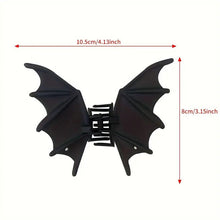 Load image into Gallery viewer, Matte Black Bat Hair Claw