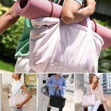 Load image into Gallery viewer, Women Tote Bag Shoulder with Yoga Mat Buckle