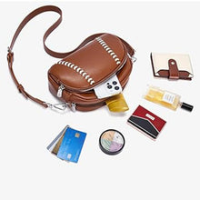 Load image into Gallery viewer, Baseball shaped shoulder bag