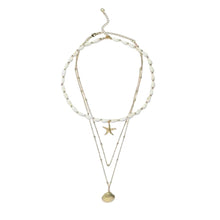 Load image into Gallery viewer, Cross Pearl Necklace