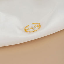 Load image into Gallery viewer, Double Butterfly Zircon Ring