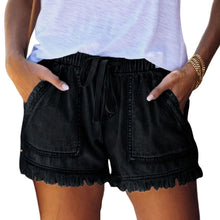 Load image into Gallery viewer, Women's Casual Denim Shorts With Pockets Cotton Jeans Shorts