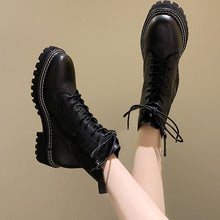 Load image into Gallery viewer, WOMEN'S Genuine Leather straps Martin Boots