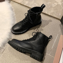 Load image into Gallery viewer, WOMEN'S Genuine Leather straps Martin Boots