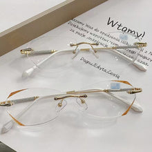 Load image into Gallery viewer, Fashionable Anti-blue Light Rimless Reading Glasses