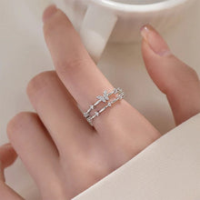 Load image into Gallery viewer, Double Butterfly Zircon Ring