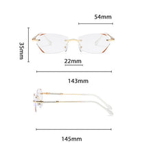 Load image into Gallery viewer, Fashionable Anti-blue Light Rimless Reading Glasses