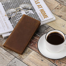 Load image into Gallery viewer, Men's Long Genuine Leather Wallet