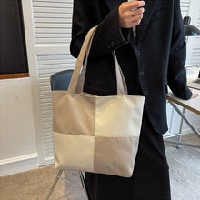 Load image into Gallery viewer, Patchwork Check Shoulder Bag