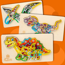Load image into Gallery viewer, Dinosaur 3D Wooden Jigsaw