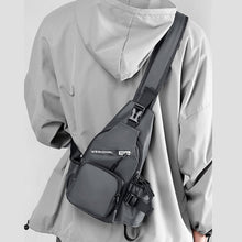 Load image into Gallery viewer, Men's Leather Film Water Bottle Chest Bag