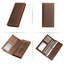 Load image into Gallery viewer, Men's Long Genuine Leather Wallet
