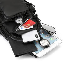Load image into Gallery viewer, Men's Leather Film Water Bottle Chest Bag