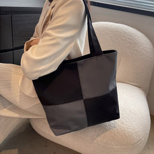 Load image into Gallery viewer, Patchwork Check Shoulder Bag