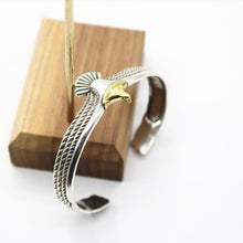 Load image into Gallery viewer, Adjustable Silver eagle bracelet