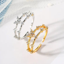 Load image into Gallery viewer, Double Butterfly Zircon Ring