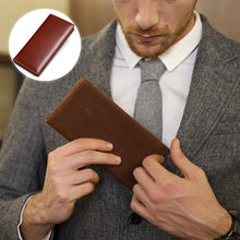 Load image into Gallery viewer, Men's Long Genuine Leather Wallet