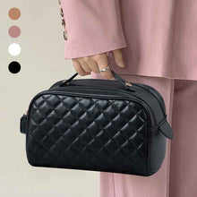 Load image into Gallery viewer, Quilted Plaid Cosmetic Bag