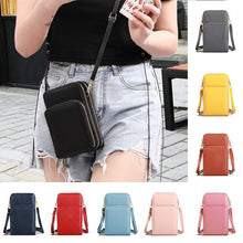 Load image into Gallery viewer, Three-layer Zipper Multifunctional Mobile Phone Bag