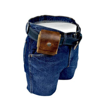 Load image into Gallery viewer, Leather and canvas bushcraft bag