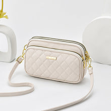 Load image into Gallery viewer, Triple Zip Crossbody Bag