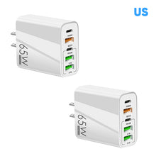 Load image into Gallery viewer, Multi Port Adaptor 65W Fast Charger - US Standard