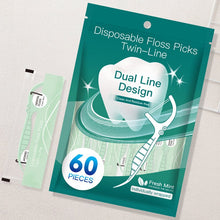 Load image into Gallery viewer, Disposable Floss Picks Twin-Line