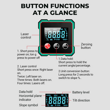 Load image into Gallery viewer, Magnetic Digital Angle Finder with Electronic Laser