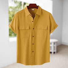 Load image into Gallery viewer, Men&#39;s Linen Short Sleeve Shirt