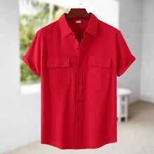 Load image into Gallery viewer, Men&#39;s Linen Short Sleeve Shirt