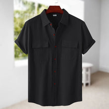 Load image into Gallery viewer, Men&#39;s Linen Short Sleeve Shirt