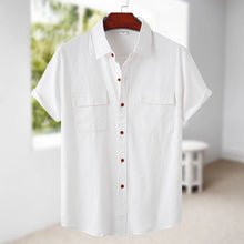 Load image into Gallery viewer, Men&#39;s Linen Short Sleeve Shirt