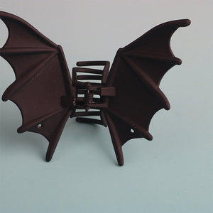 Matte Black Bat Hair Claw
