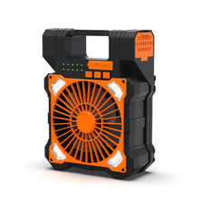 Load image into Gallery viewer, Sakerplus Solar Powered Portable Camping Fan