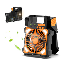 Load image into Gallery viewer, Sakerplus Solar Powered Portable Camping Fan